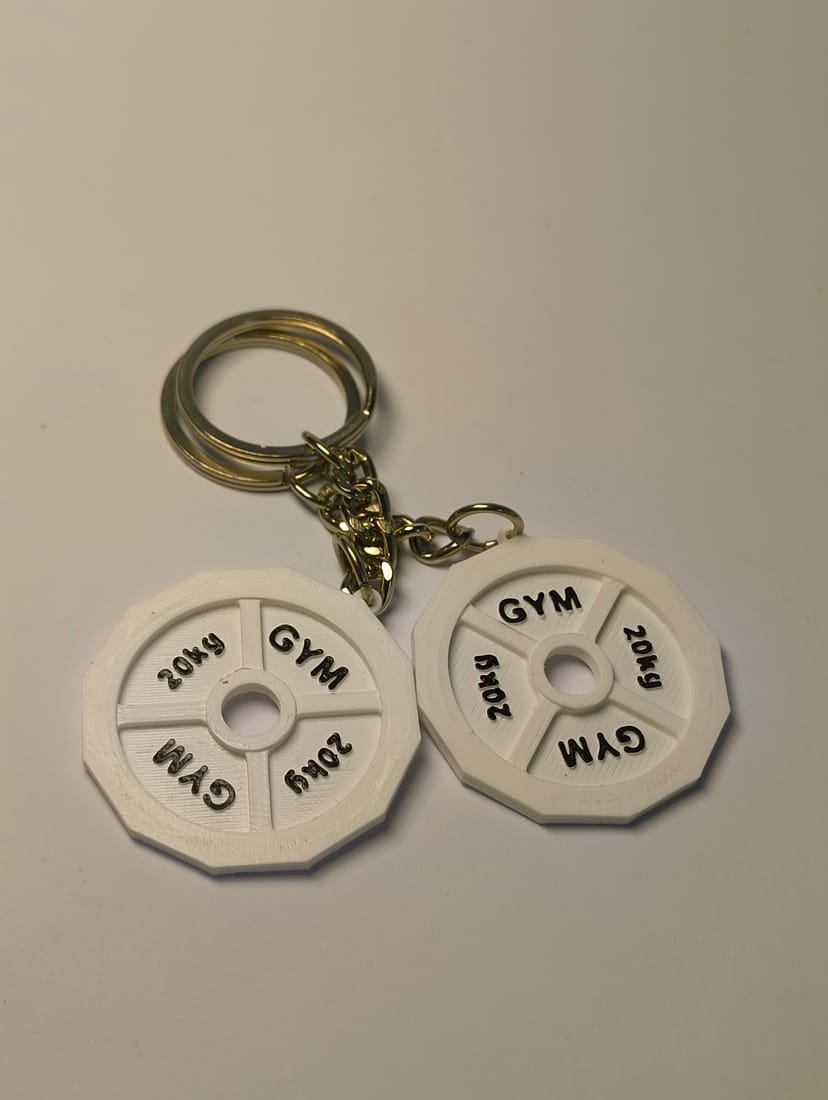 Gym Plate keychain