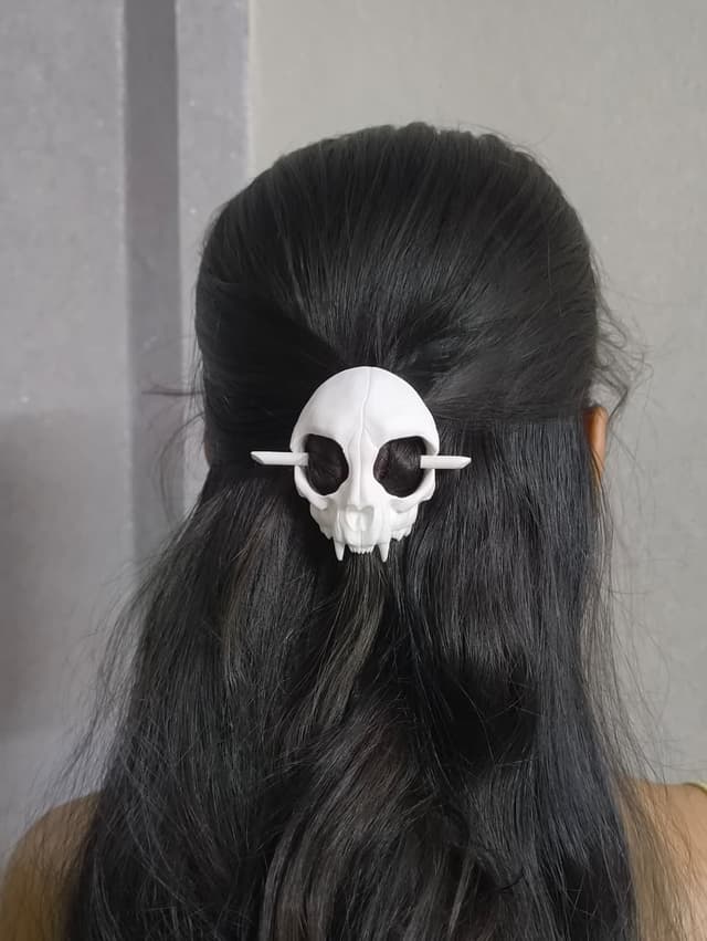 Cat skull Hairtie